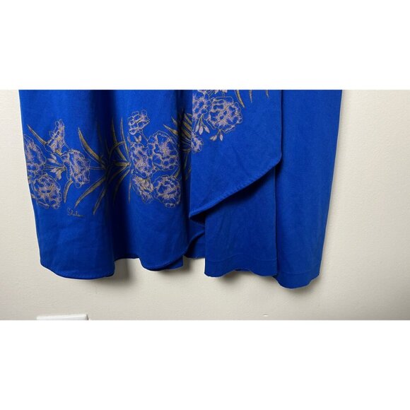 SHAHEEN 50'S 60'S HAWAIIAN FLORAL PAINT DRESS 6 - Picture 3 of 10